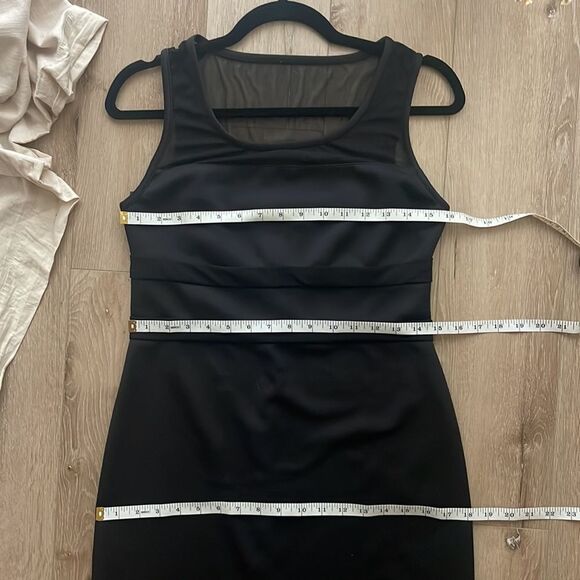 Bisou Bisou Black Cocktail Dress With Sheer Top size 10 - Picture 11 of 11